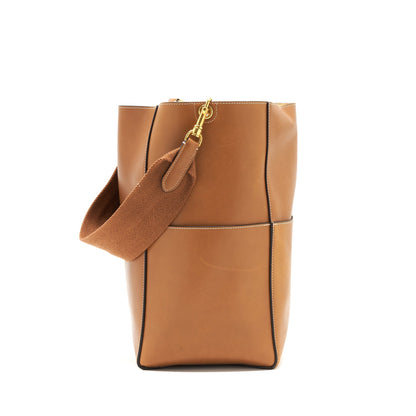 Celine Sangle Bucket Purse brown