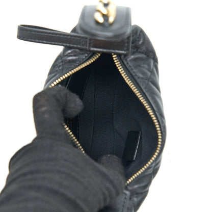 Chanel 23C Round Clutch Lambskin Black LGHW (Microchip)
