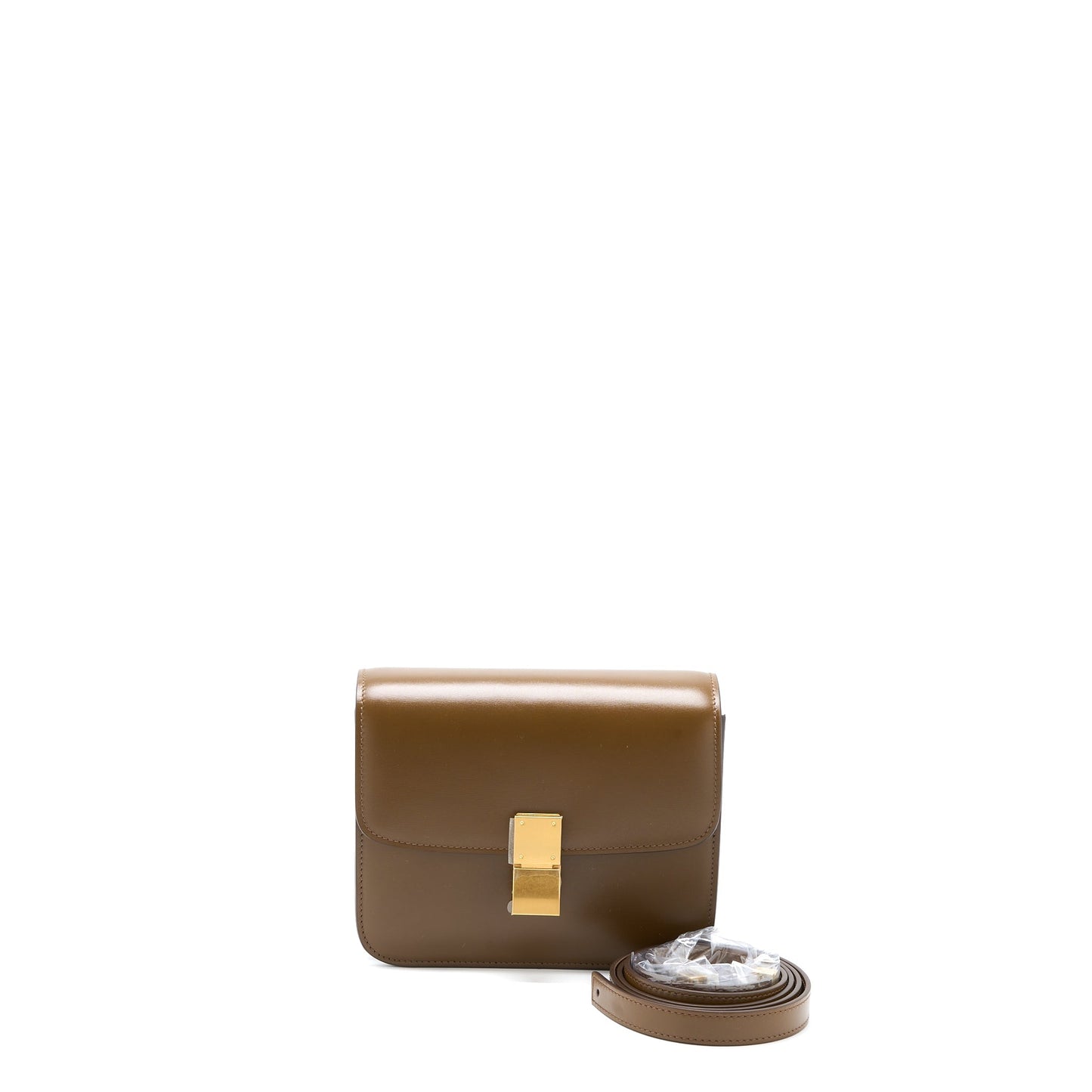 Celine Teen Classic Purse in Box Calfskin Camel
