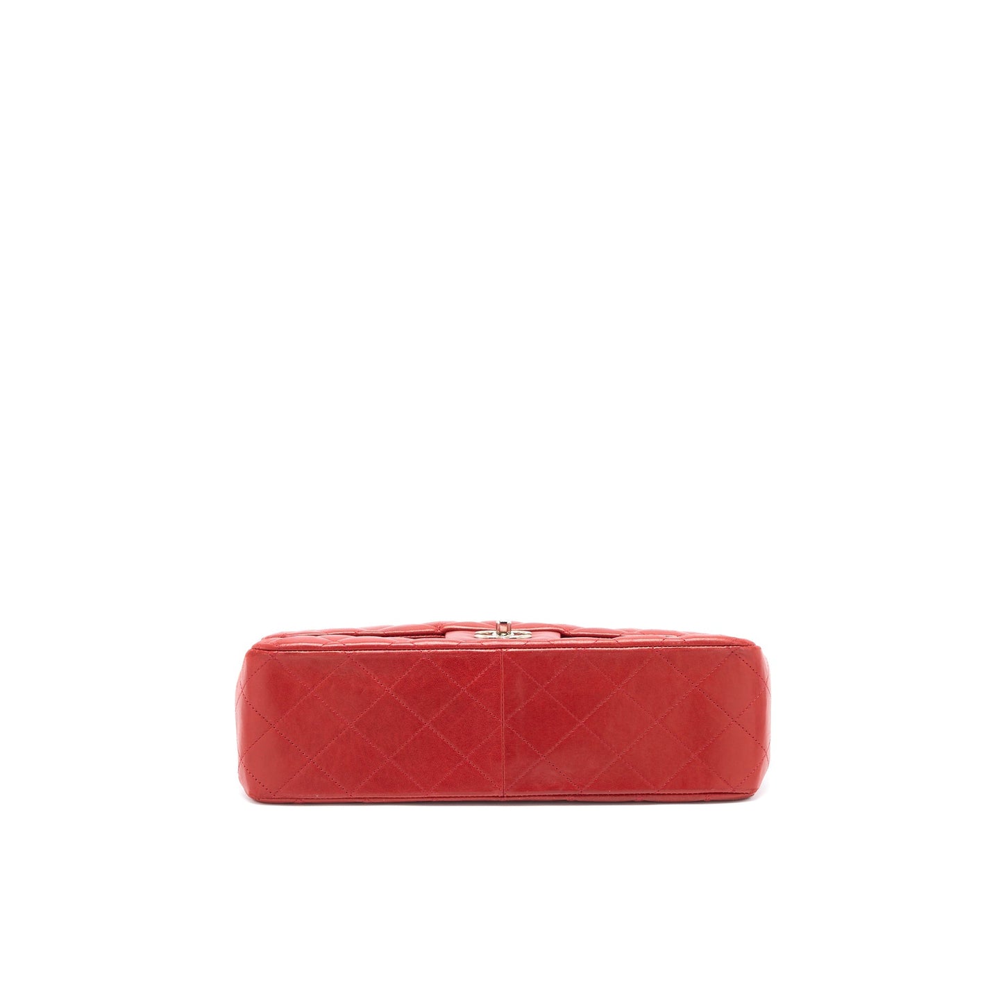 Chanel Classic Jumbo Single Flap Bag Lambskin Red SHW