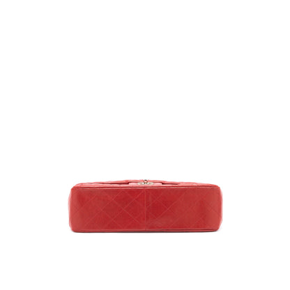 Chanel Classic Jumbo Single Flap Bag Lambskin Red SHW