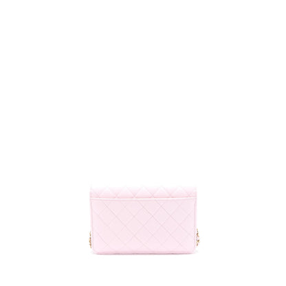 Chanel 2 in 1 Wallet on Chain Caviar Light Pink LGHW