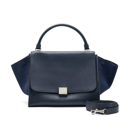 Celine Trapeze Purse Navy with
