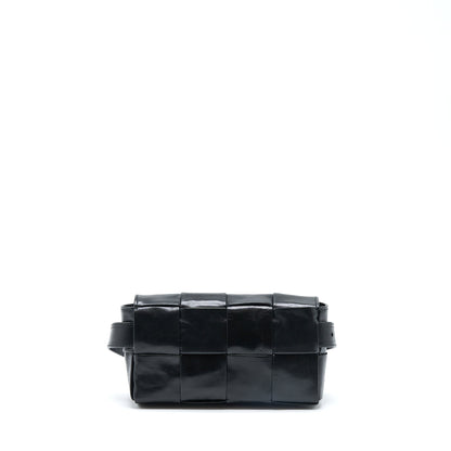 Bottega Veneta Cassette Belt Purse Calfskin Black