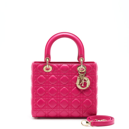 Dior Lady Dior Medium Lambskin Pink