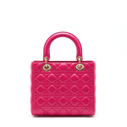 Dior Lady Dior Medium Lambskin Pink