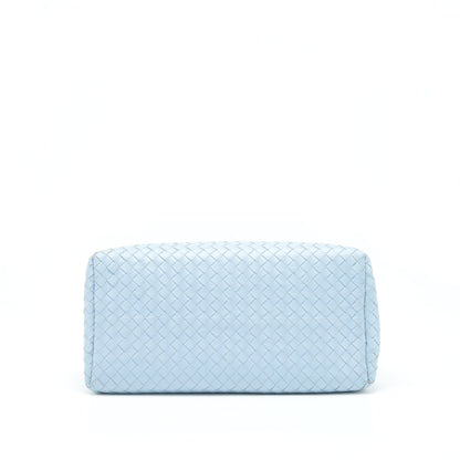 Bottega Veneta Roma Tote Purse Lambskin Light Blue