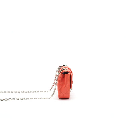 Christian Dior Small Miss Dior Flap Purse In Coral