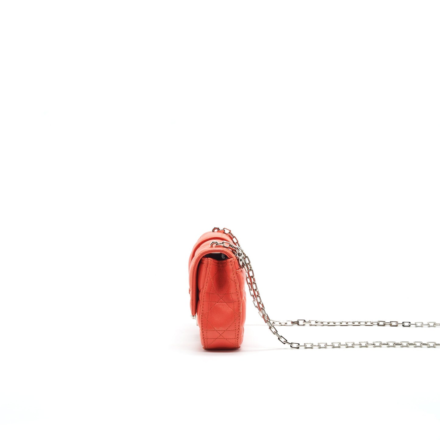 Christian Dior Small Miss Dior Flap Purse In Coral