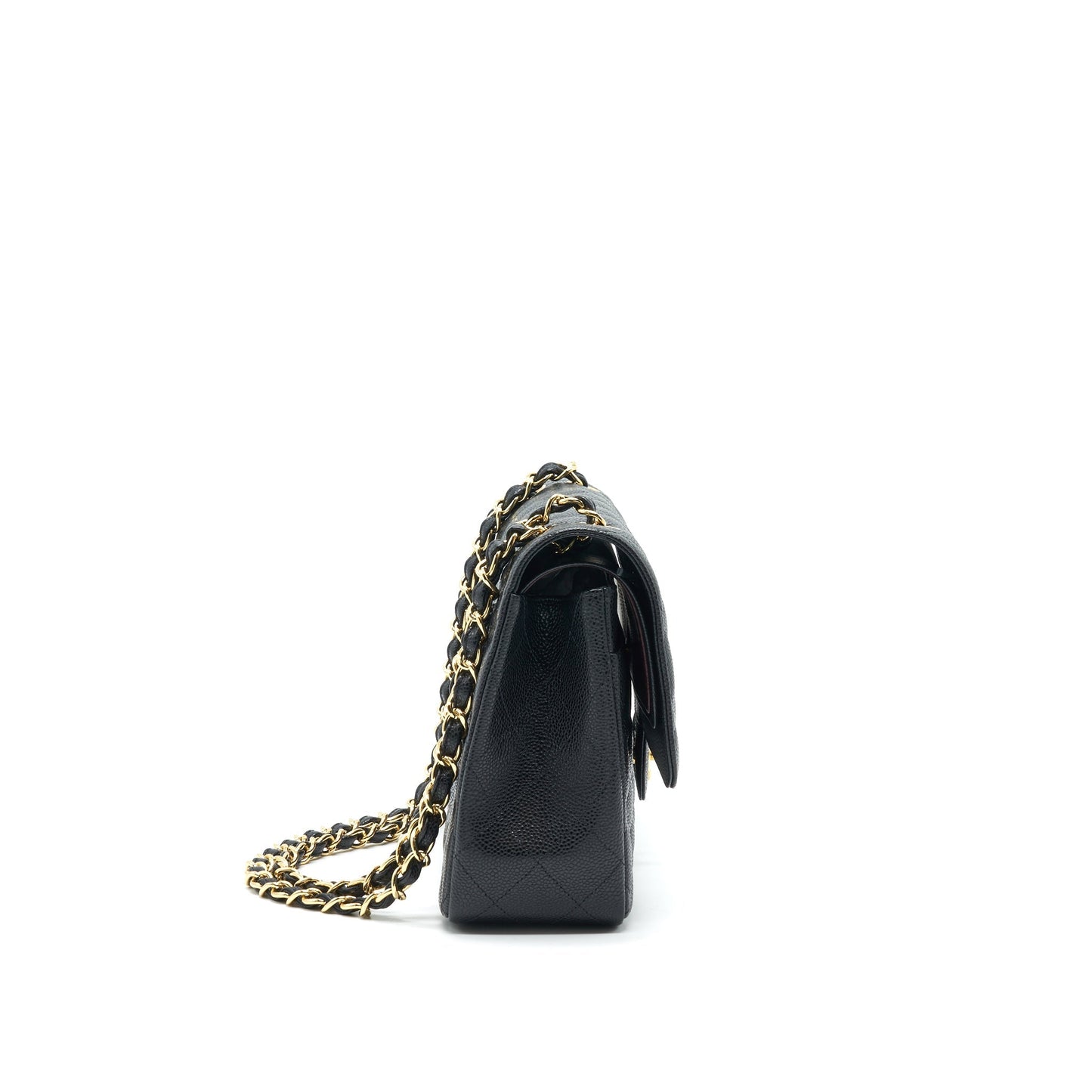 CHANEL JUMBO CLASSIC DOUBLE FLAP CAVIAR BLACK GHW