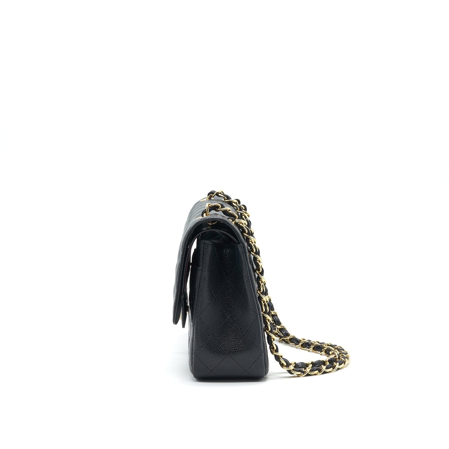 CHANEL JUMBO CLASSIC DOUBLE FLAP CAVIAR BLACK GHW