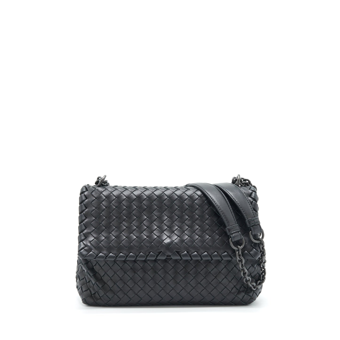 Bottega Veneta Olympia Purse Black With Black Hardware