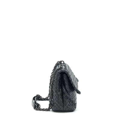 Bottega Veneta Olympia Purse Black With Black Hardware