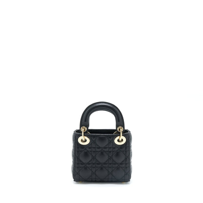 Dior Micro Lady Dior Lambskin Black