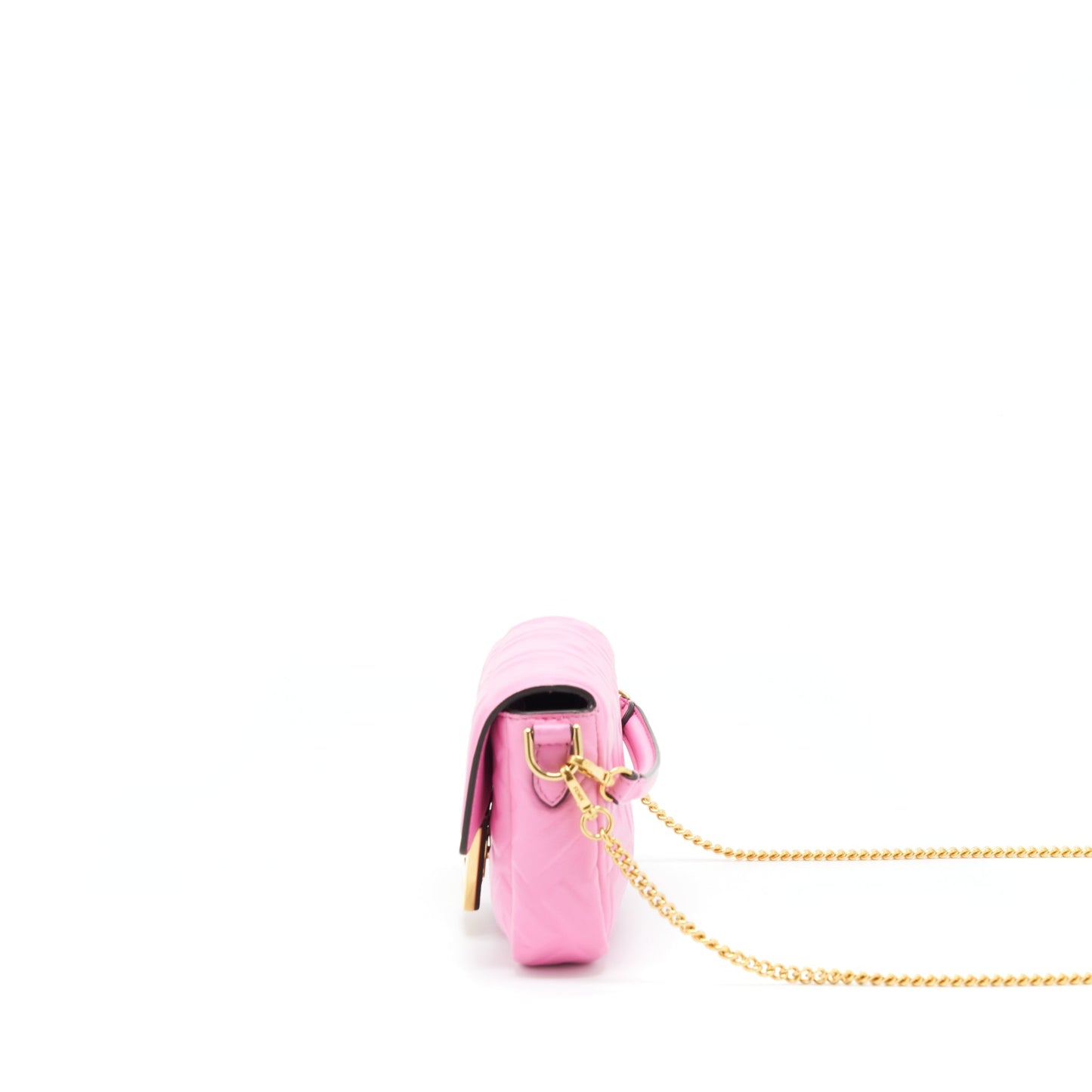 Fendi Mini Baguette Lambskin Pink