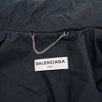 Balenciaga Size 34 Logo Anorak Nylon Black