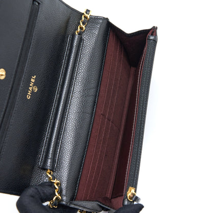 Chanel Classic Wallet on Chain Caviar Black GHW