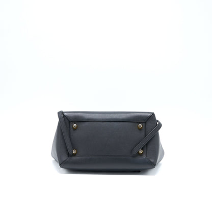 Celine Mini Belt Purse Grained Calfskin Black