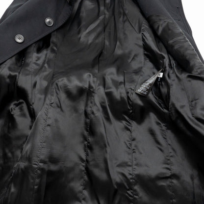 Balenciaga Size 38 Hourglass Trech Coat Cotton/ Cupro Black