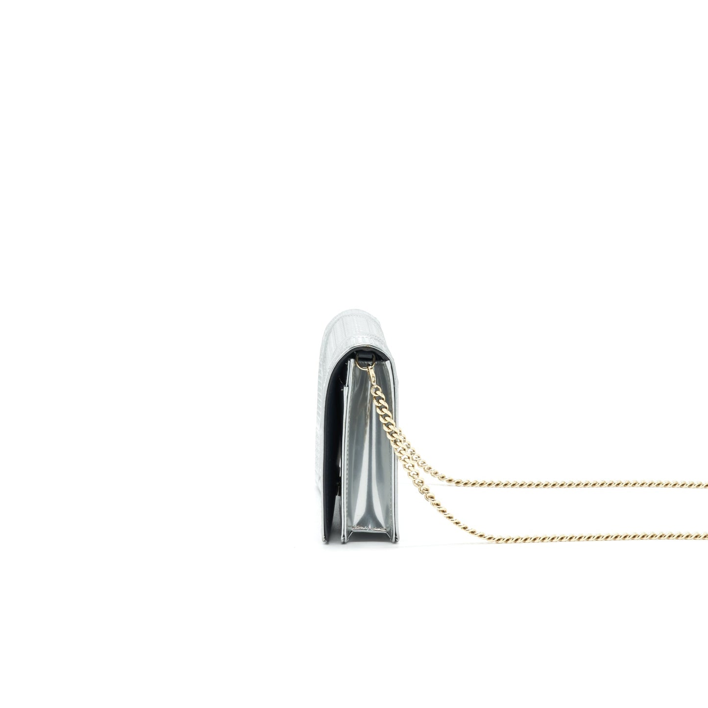 DIORAMA WALLET CHAIN METALLIC SILVER