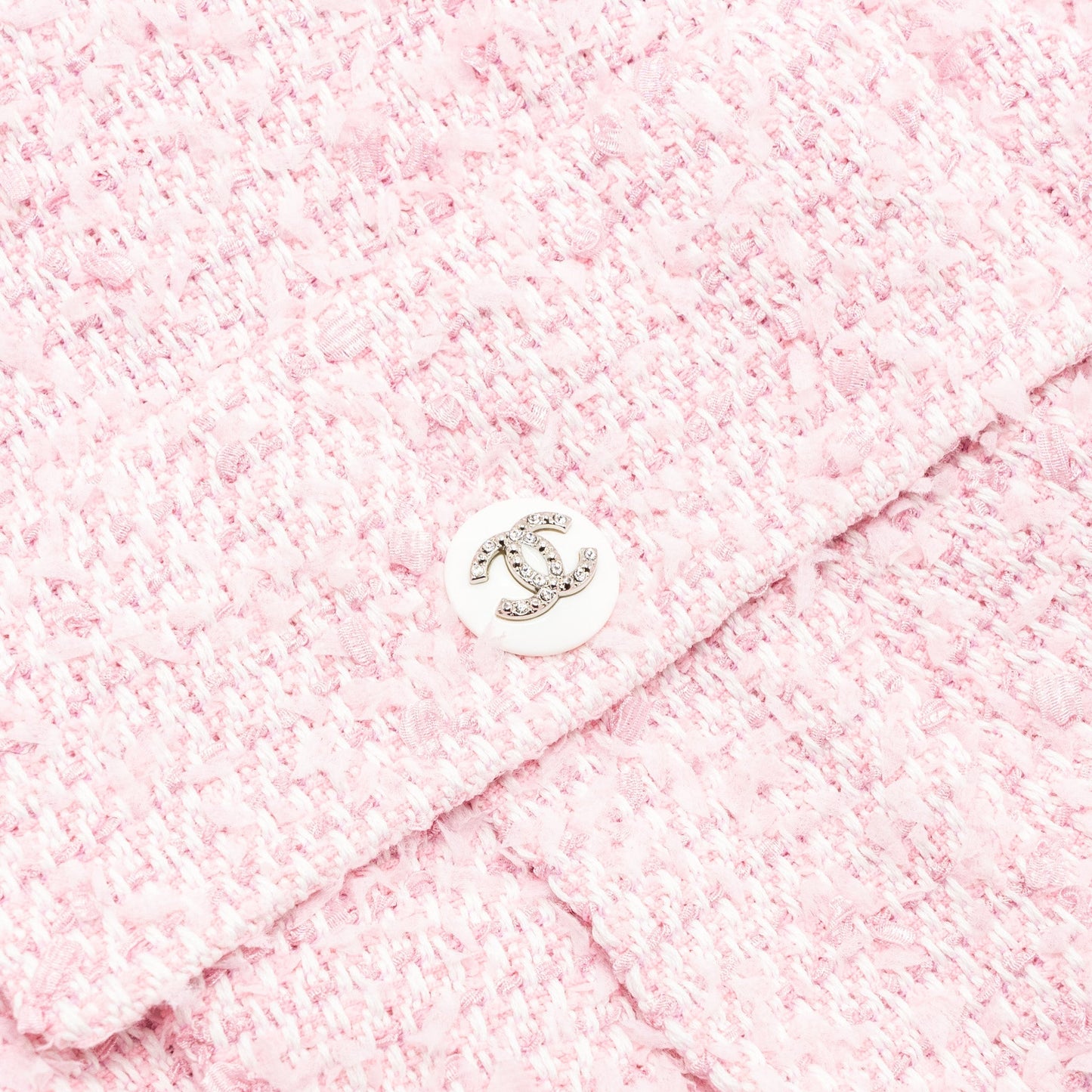 Chanel 21C Size 34 Jacket Polyamide/cotton/silk Pink/White