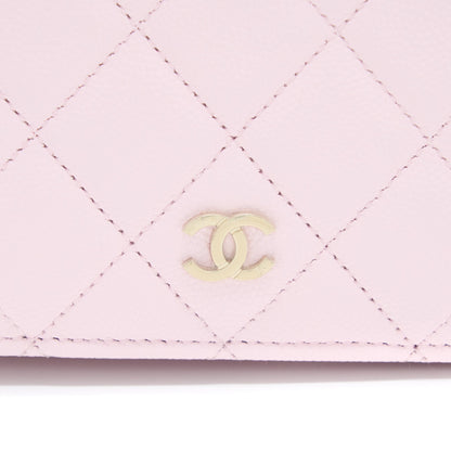 Chanel 2 in 1 Wallet on Chain Caviar Light Pink LGHW