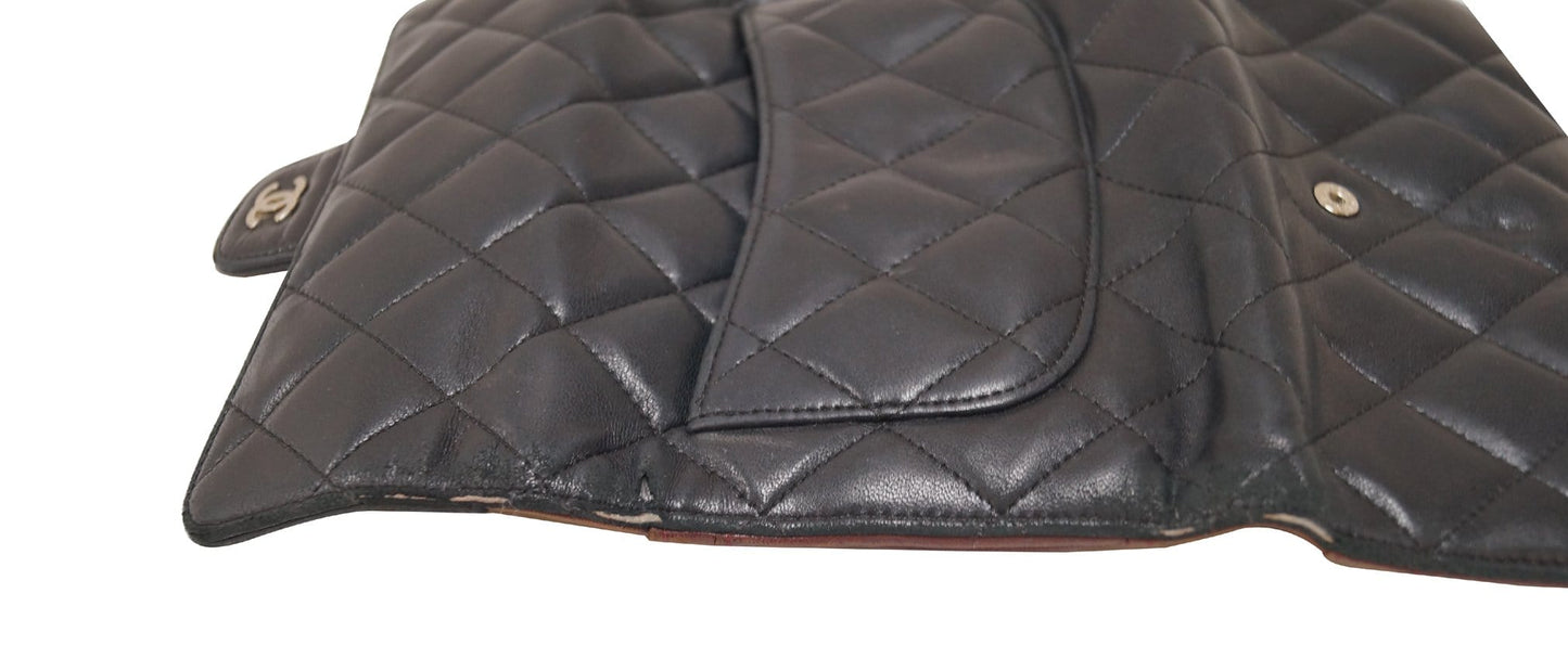 CHANEL Black Caviar Classic Flap Long Wallet
