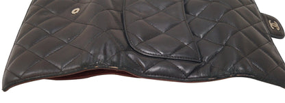 CHANEL Black Caviar Classic Flap Long Wallet