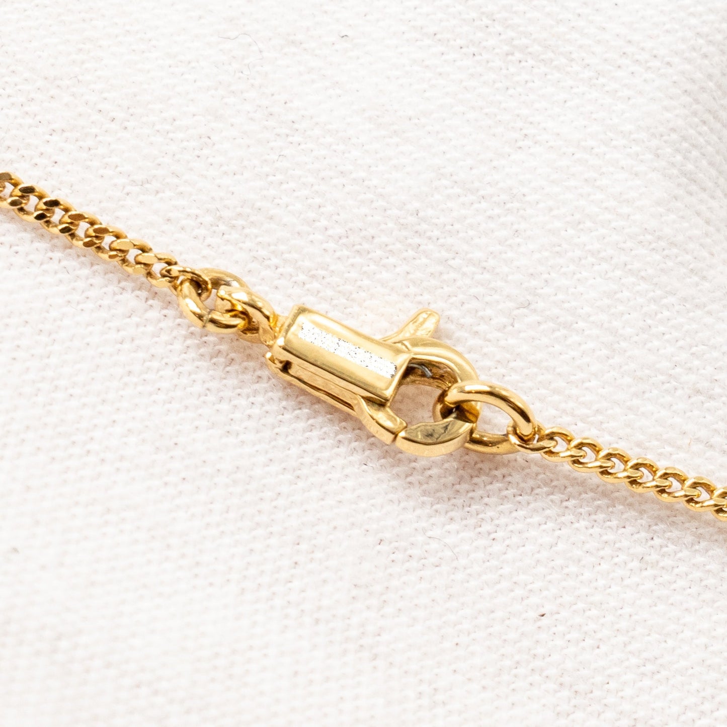 Celine Alphabet C Necklace In Brass Gold Tone