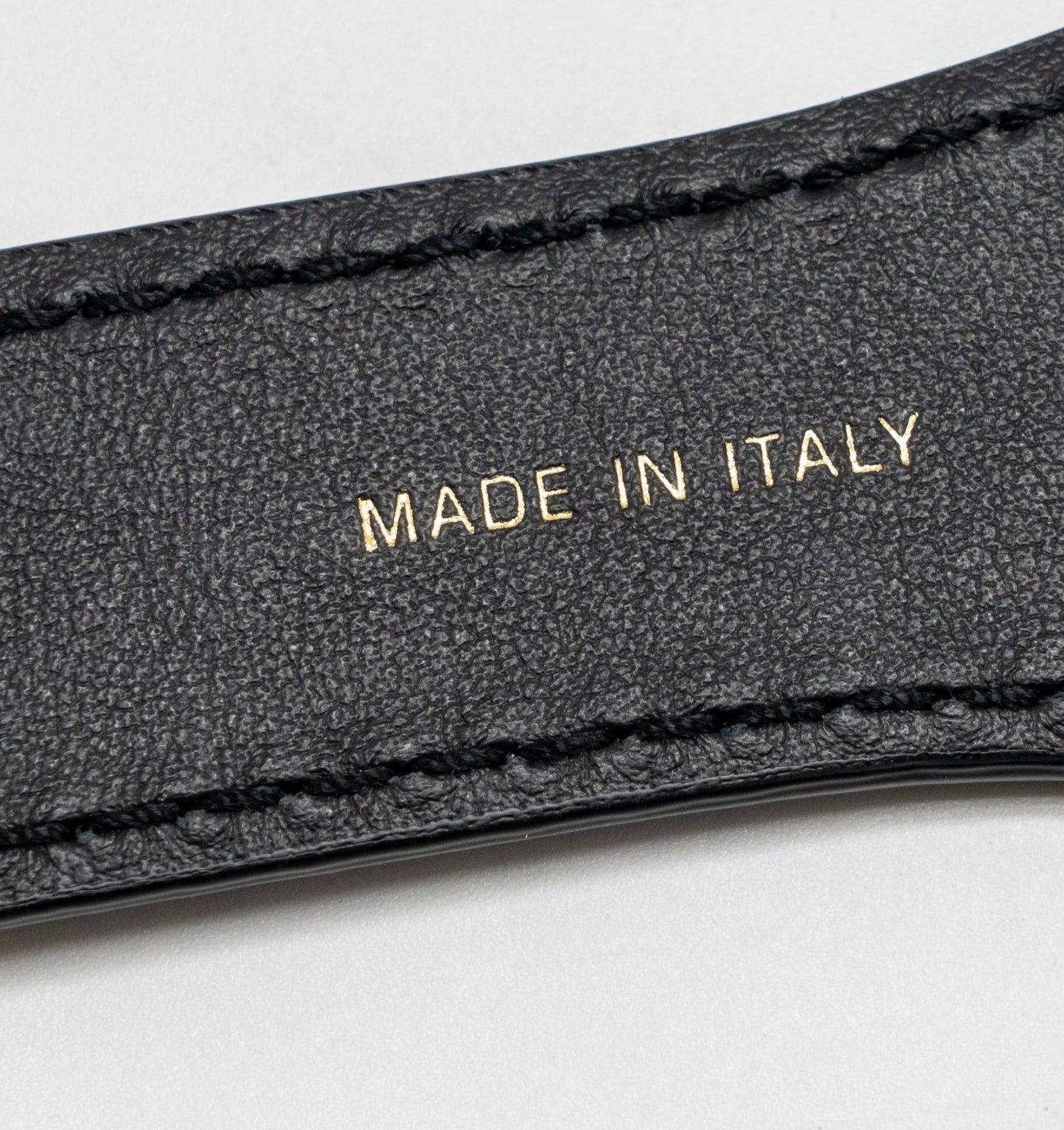 Dior size 75 Belt fabric / leather black / beige