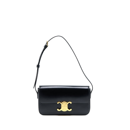 Celine Triomphe Mini Purse Calfskin Black