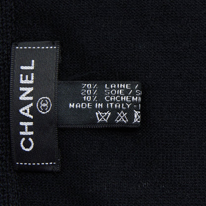 Chanel 21s Scarf Wool Black/White