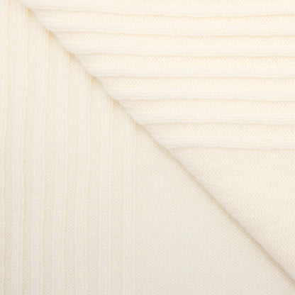 Chanel CC Logo Scarf Cashmere White/Black