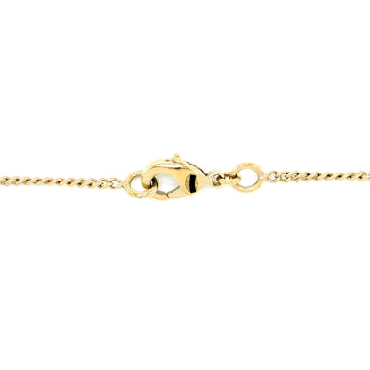 Chanel CC Logo Necklace with Pearl Light Gold Tone