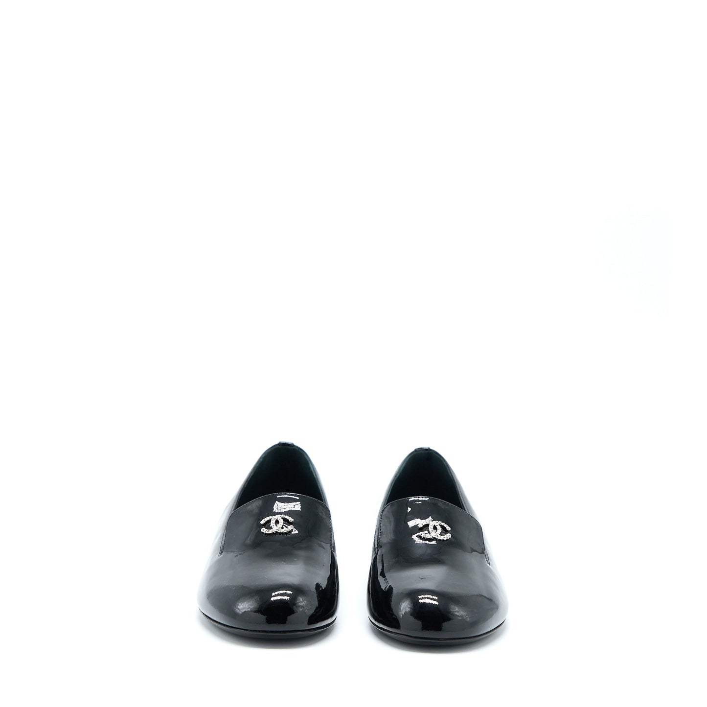 Chanel Size 35.5 Loafer with Pearl/Patent Black SHW