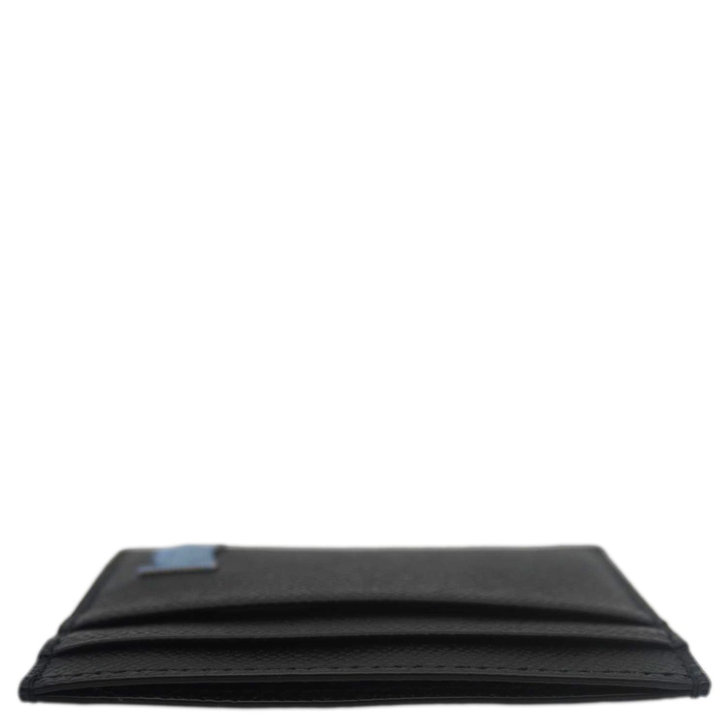 BURBERRY TB Leather Card Holder Black