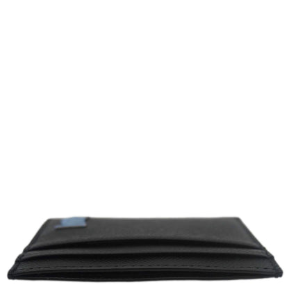 BURBERRY TB Leather Card Holder Black