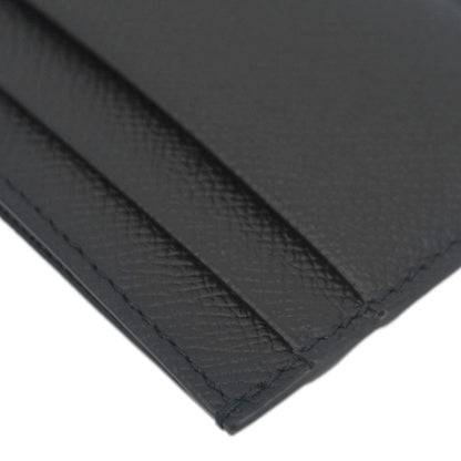 BURBERRY TB Leather Card Holder Black