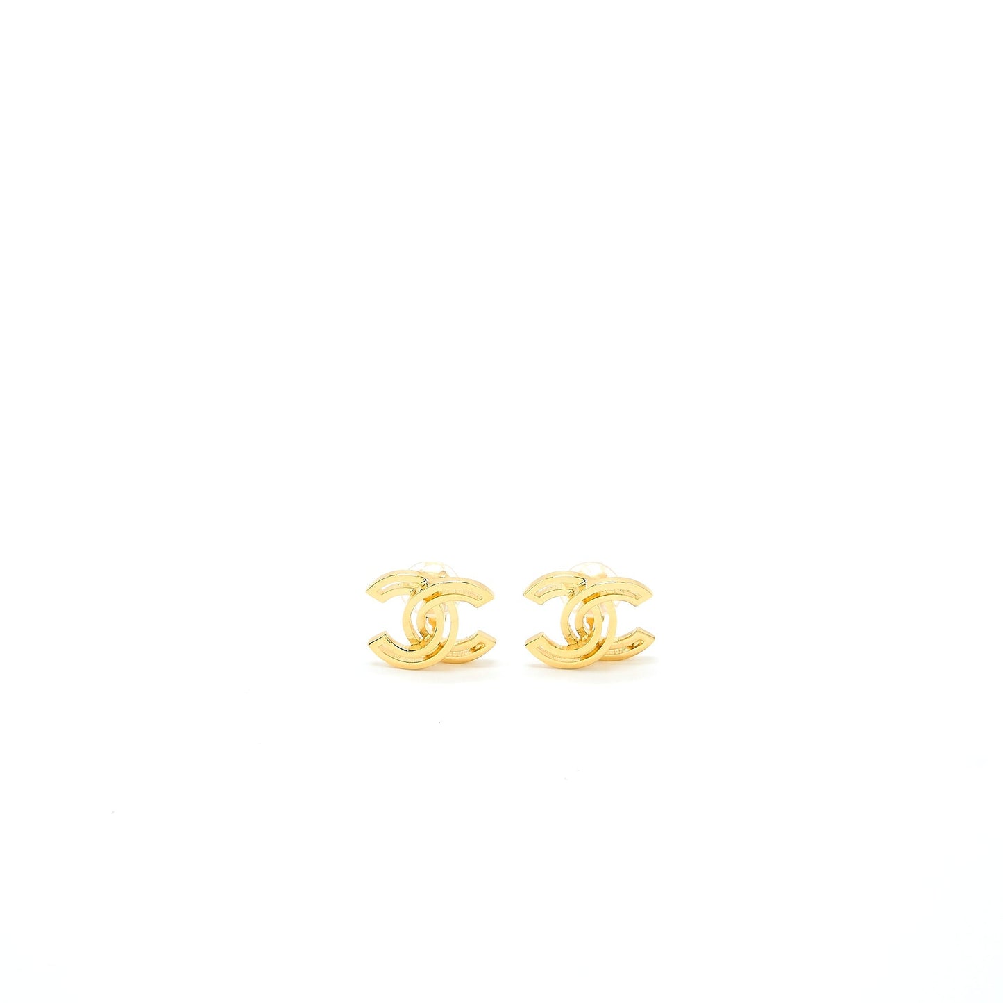 Chanel CC Logo Ear Clip Gold Tone