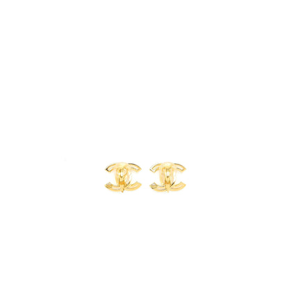 Chanel CC Logo Ear Clip Gold Tone