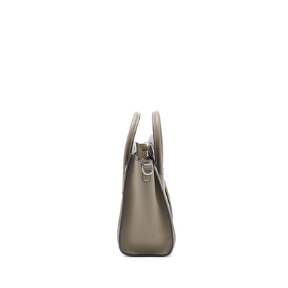 Celine Nano Luggage Purse Calfskin Grey