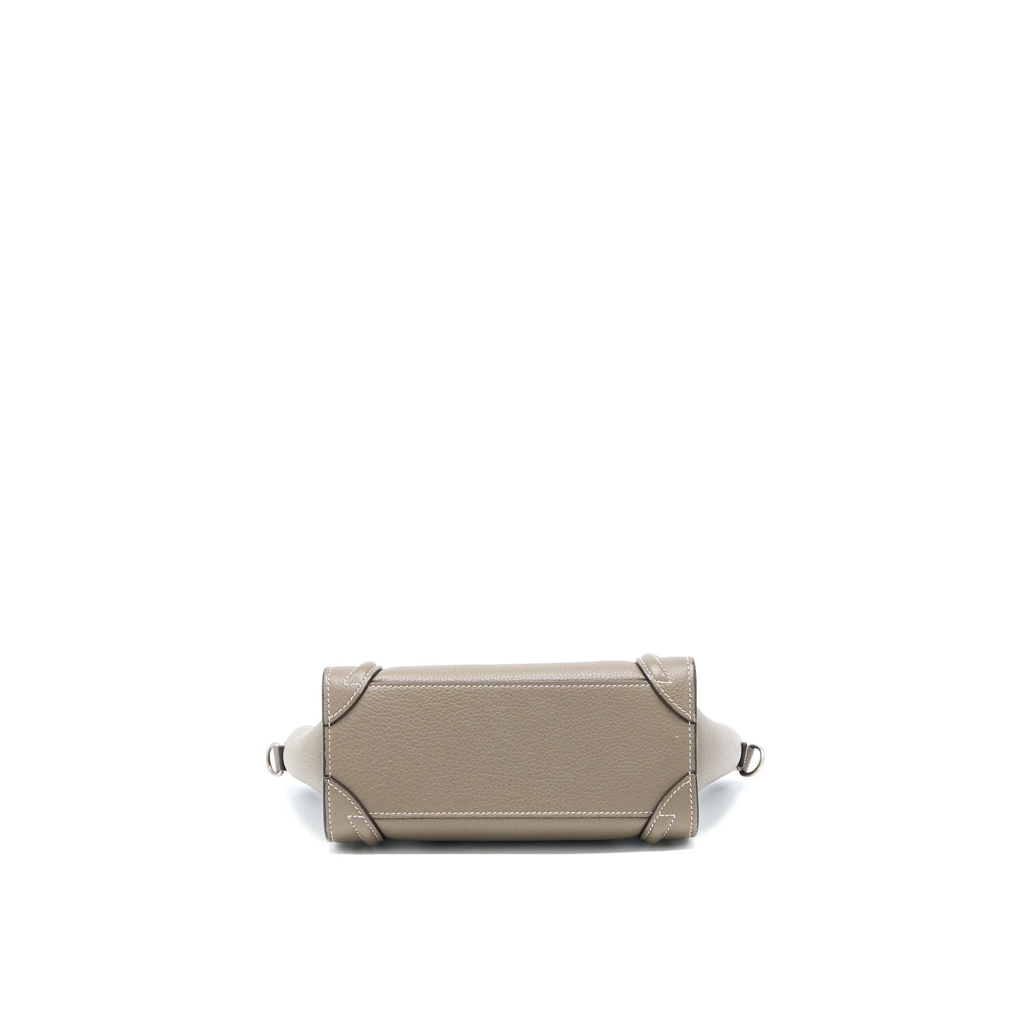 Celine Nano Luggage Purse Calfskin Grey