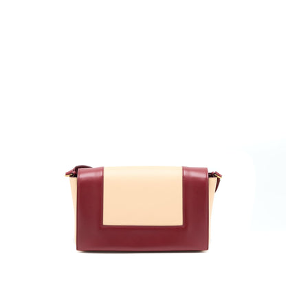 Celine Frame Purse Calfskin Ruby/Nude