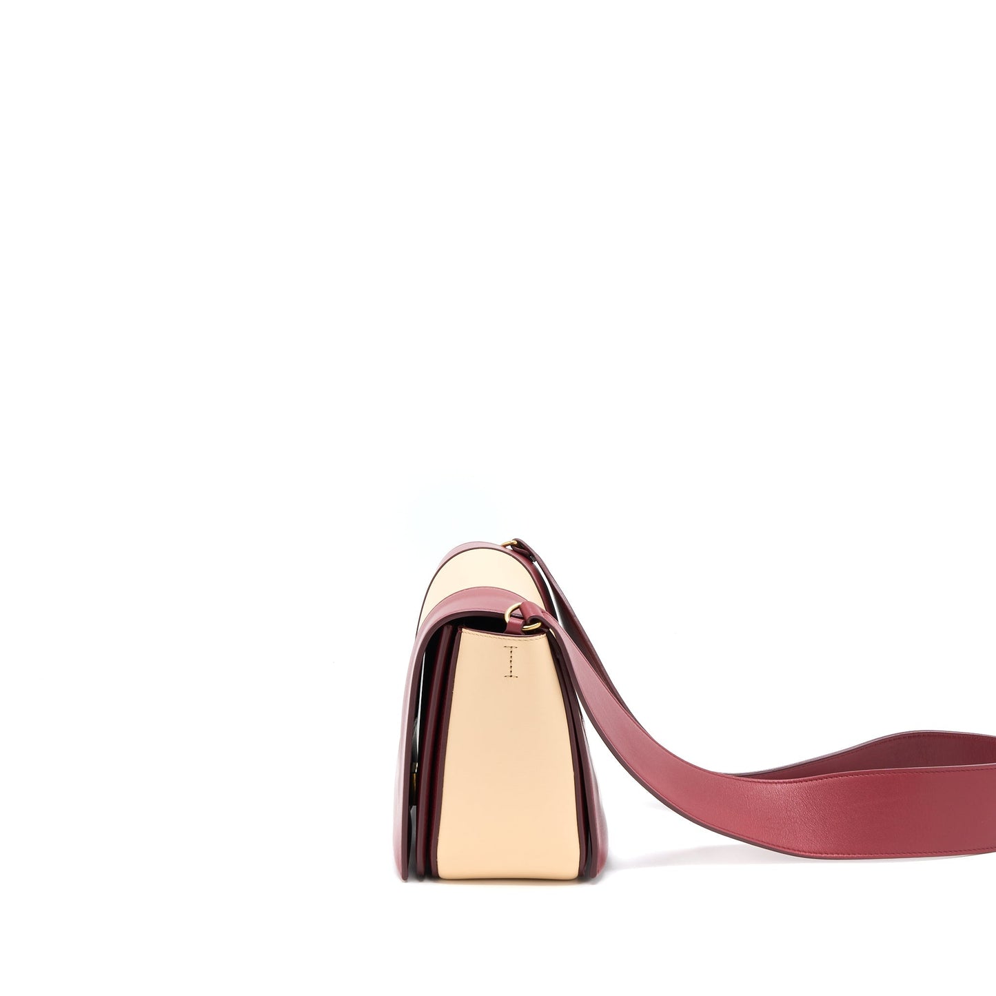Celine Frame Purse Calfskin Ruby/Nude