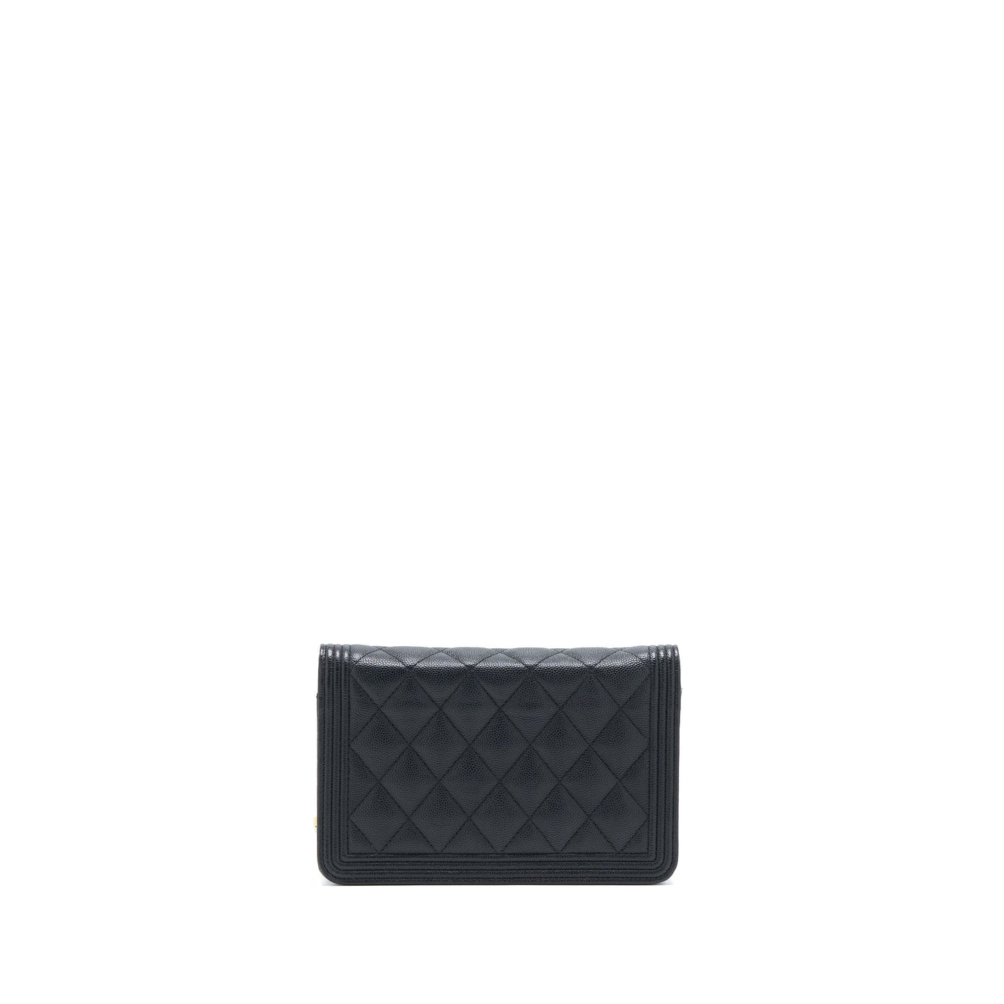 Chanel Classic Boy Wallet On Chain Caviar Black GHW
