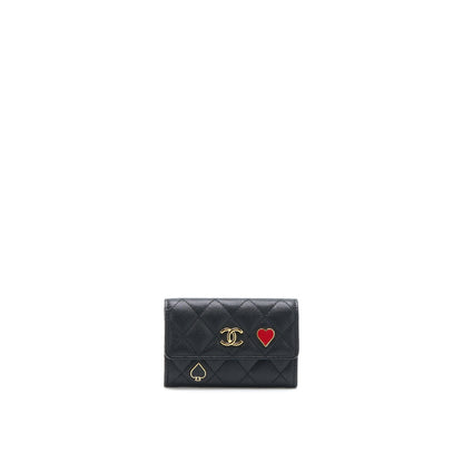 Chanel 23C Limited Edition Card Holder Caviar Black GHW (Microchip)