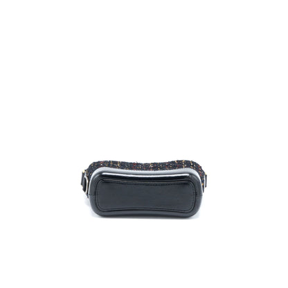 Chanel Small Gabrielle Hobo Bag Tweed/Leather Black Multicolour Hardware