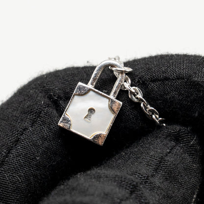 Dior Crystal Charm Bracelet Silver Tone