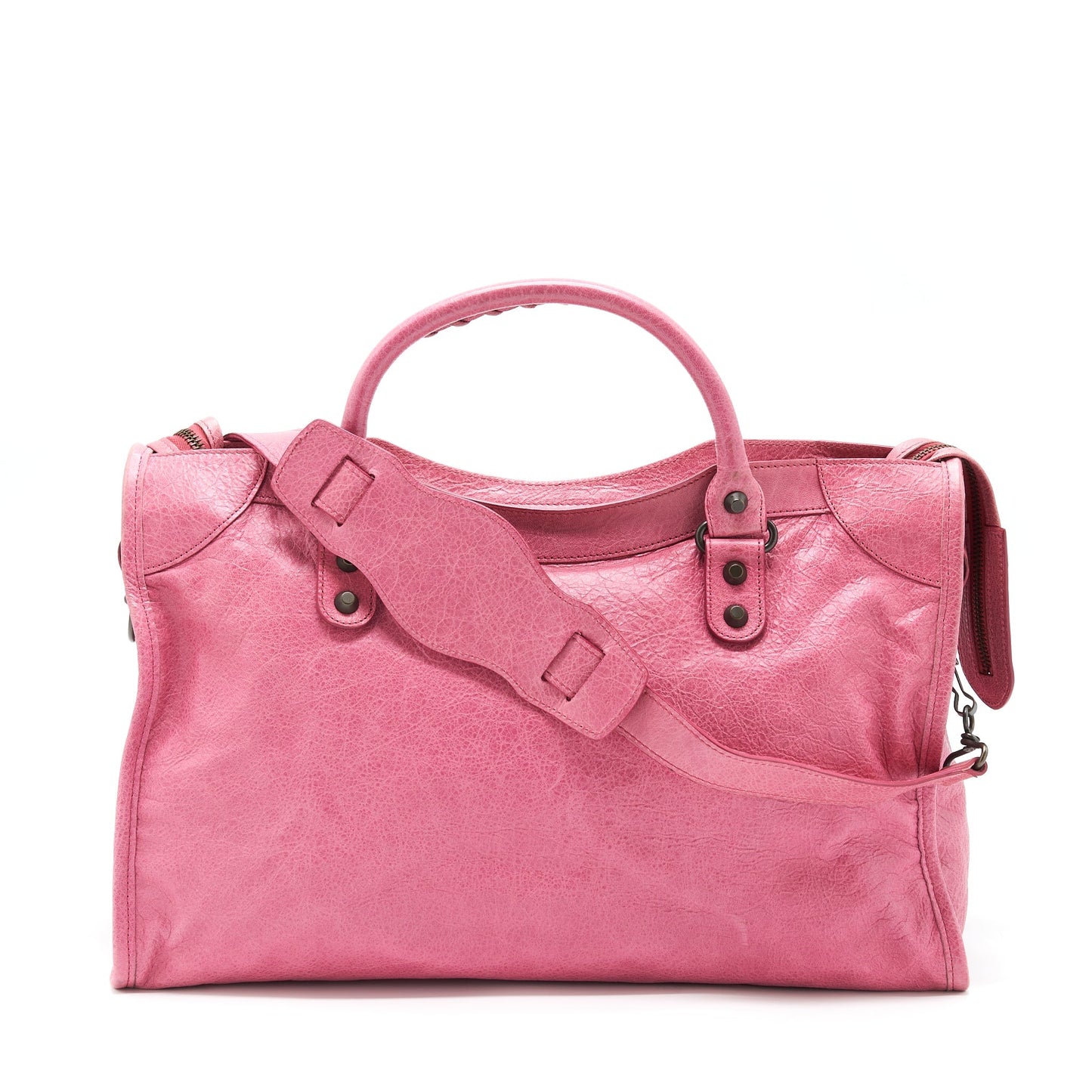 Balenciaga Classic City Purse Pink Ruthenium Hardware