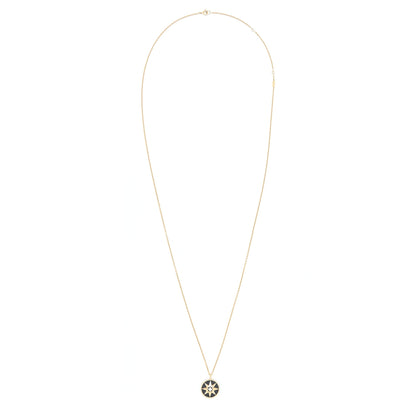 Dior Large Rose Des Vents Medallion Rose Gold With Diamond And Onyx
